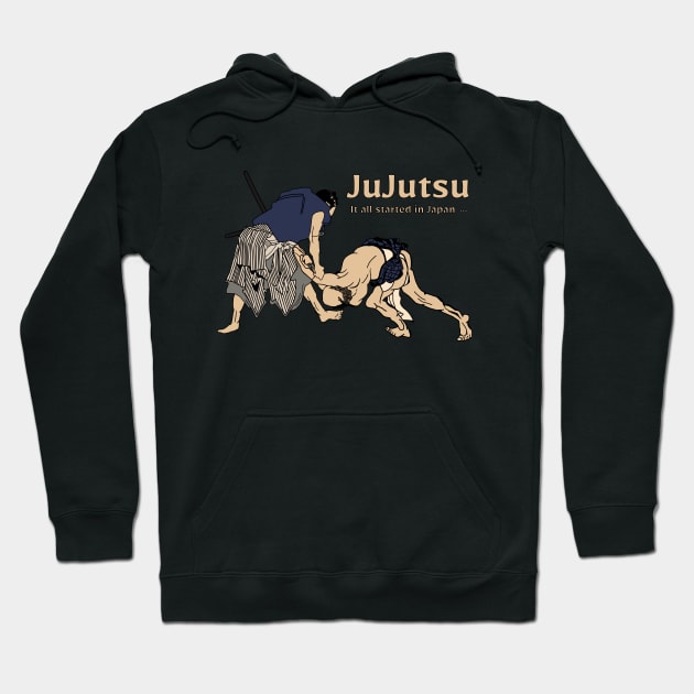 Jujutsu by Hokusai Hoodie by Mosaicblues